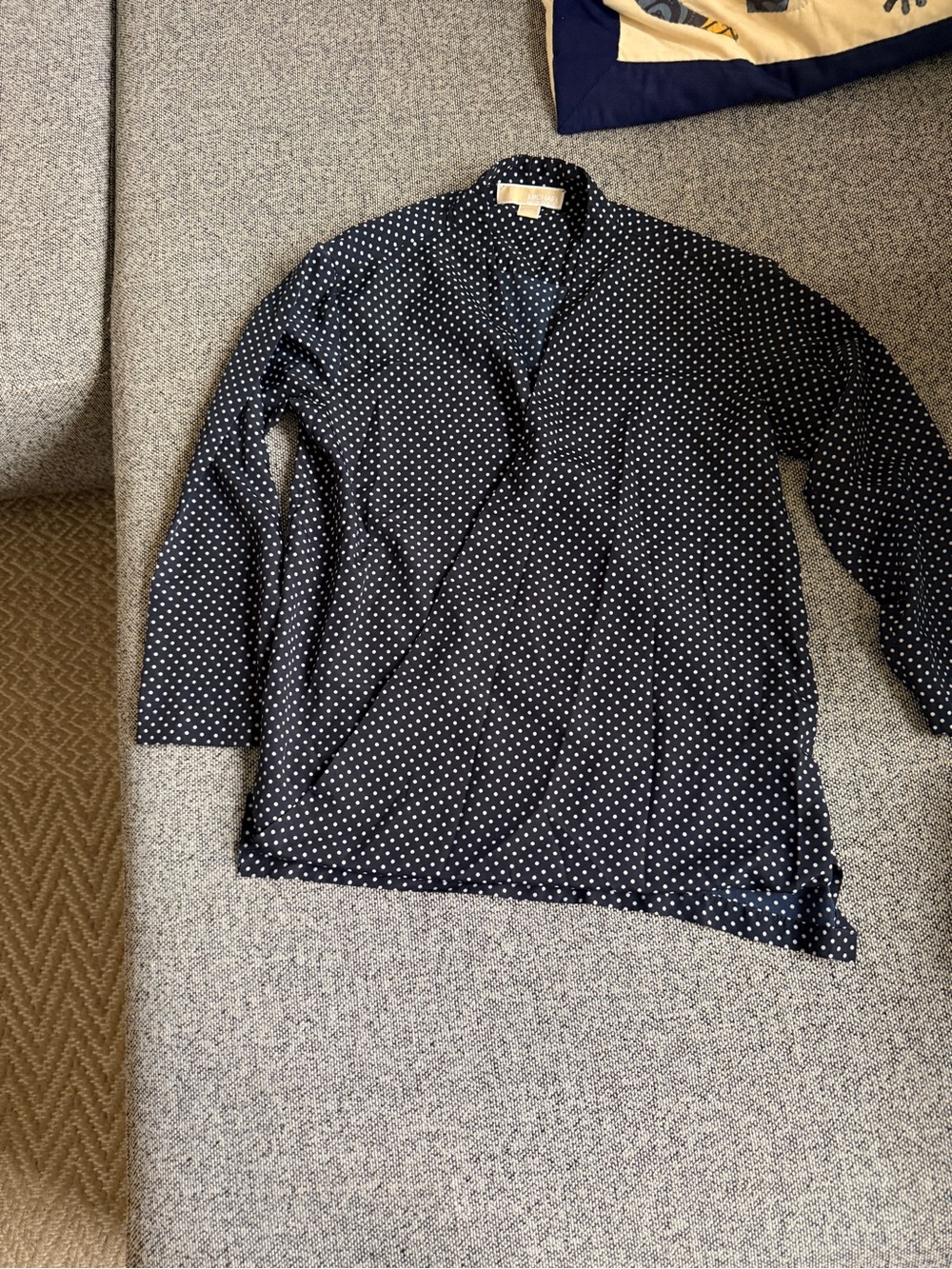 Michael Kors - Women’s Navy Polka Dot Blouse